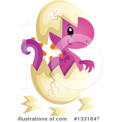 Royalty-Free (RF) Dinosaur Clipart Illustration by visekart - Stock Sample #1331847