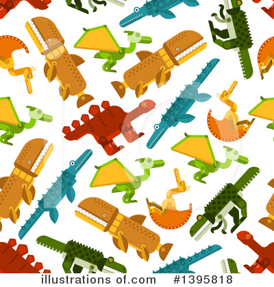 Royalty-Free (RF) Dinosaur Clipart Illustration by Vector Tradition SM - Stock Sample #1395818