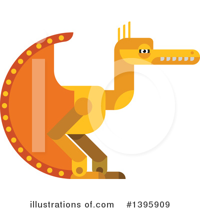 Royalty-Free (RF) Dinosaur Clipart Illustration by Vector Tradition SM - Stock Sample #1395909