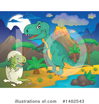 Tyrannosaurus Clipart #1402543 by visekart