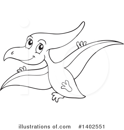 Royalty-Free (RF) Dinosaur Clipart Illustration by visekart - Stock Sample #1402551