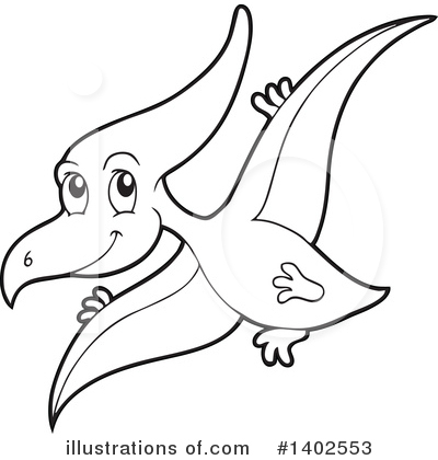 Royalty-Free (RF) Dinosaur Clipart Illustration by visekart - Stock Sample #1402553