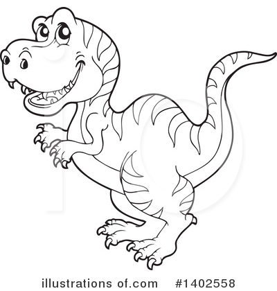 Royalty-Free (RF) Dinosaur Clipart Illustration by visekart - Stock Sample #1402558