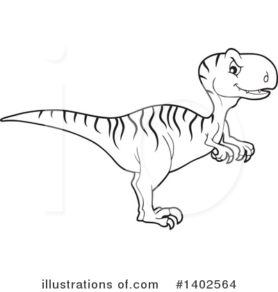 Royalty-Free (RF) Dinosaur Clipart Illustration by visekart - Stock Sample #1402564