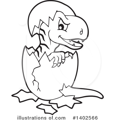 Royalty-Free (RF) Dinosaur Clipart Illustration by visekart - Stock Sample #1402566