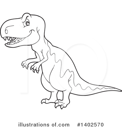Royalty-Free (RF) Dinosaur Clipart Illustration by visekart - Stock Sample #1402570