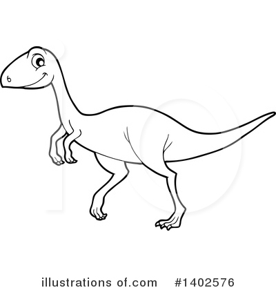 Royalty-Free (RF) Dinosaur Clipart Illustration by visekart - Stock Sample #1402576