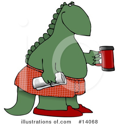 Royalty-Free (RF) Dinosaur Clipart Illustration by djart - Stock Sample #14068