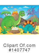 Dinosaur Clipart #1407747 by visekart