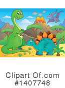 Dinosaur Clipart #1407748 by visekart