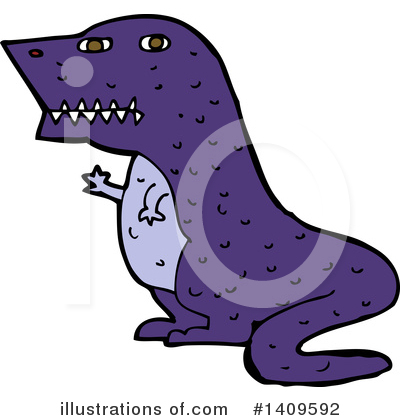 Royalty-Free (RF) Dinosaur Clipart Illustration by lineartestpilot - Stock Sample #1409592