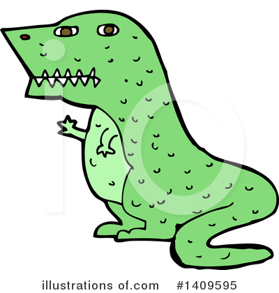 Royalty-Free (RF) Dinosaur Clipart Illustration by lineartestpilot - Stock Sample #1409595