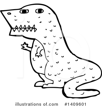 Royalty-Free (RF) Dinosaur Clipart Illustration by lineartestpilot - Stock Sample #1409601