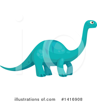 Royalty-Free (RF) Dinosaur Clipart Illustration by Vector Tradition SM - Stock Sample #1416908