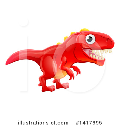 Royalty-Free (RF) Dinosaur Clipart Illustration by AtStockIllustration - Stock Sample #1417695
