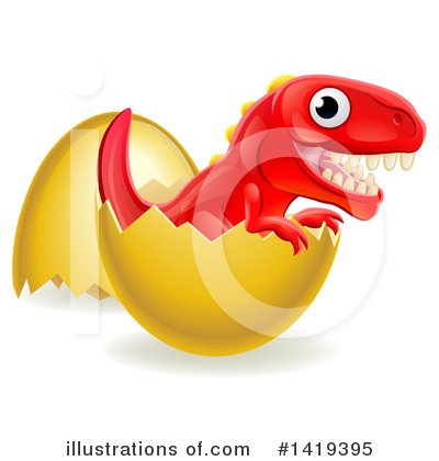 Royalty-Free (RF) Dinosaur Clipart Illustration by AtStockIllustration - Stock Sample #1419395