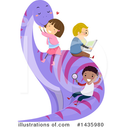 Royalty-Free (RF) Dinosaur Clipart Illustration by BNP Design Studio - Stock Sample #1435980