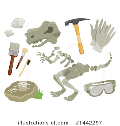Royalty-Free (RF) Dinosaur Clipart Illustration by BNP Design Studio - Stock Sample #1442297