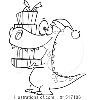 Royalty-Free (RF) Dinosaur Clipart Illustration by toonaday - Stock Sample #1517186