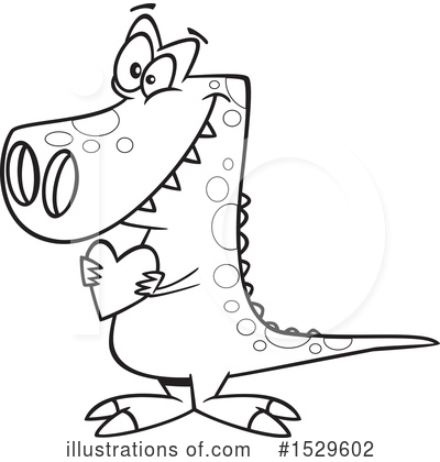 Royalty-Free (RF) Dinosaur Clipart Illustration by toonaday - Stock Sample #1529602