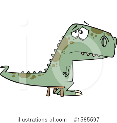 Royalty-Free (RF) Dinosaur Clipart Illustration by toonaday - Stock Sample #1585597