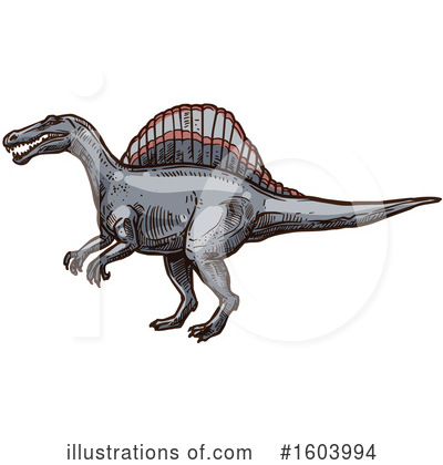 Royalty-Free (RF) Dinosaur Clipart Illustration by Vector Tradition SM - Stock Sample #1603994