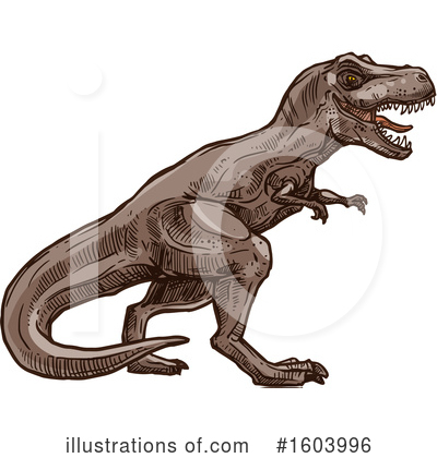 T Rex Clipart #1603996 by Vector Tradition SM