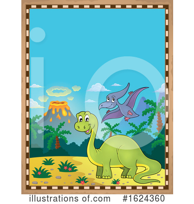 Royalty-Free (RF) Dinosaur Clipart Illustration by visekart - Stock Sample #1624360