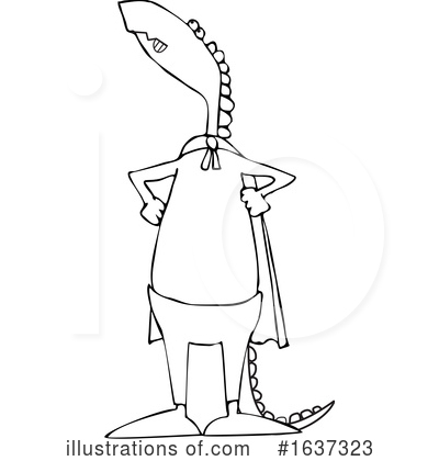 Royalty-Free (RF) Dinosaur Clipart Illustration by djart - Stock Sample #1637323