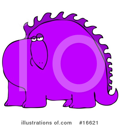 Royalty-Free (RF) Dinosaur Clipart Illustration by djart - Stock Sample #16621