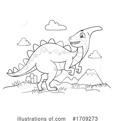 Royalty-Free (RF) Dinosaur Clipart Illustration by BNP Design Studio - Stock Sample #1709273