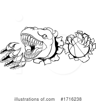 Royalty-Free (RF) Dinosaur Clipart Illustration by AtStockIllustration - Stock Sample #1716238
