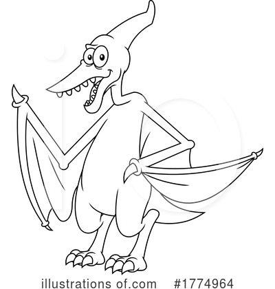 Royalty-Free (RF) Dinosaur Clipart Illustration by Hit Toon - Stock Sample #1774964