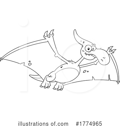 Royalty-Free (RF) Dinosaur Clipart Illustration by Hit Toon - Stock Sample #1774965