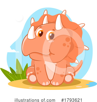 Dinosaurs Clipart #1793621 by Hit Toon