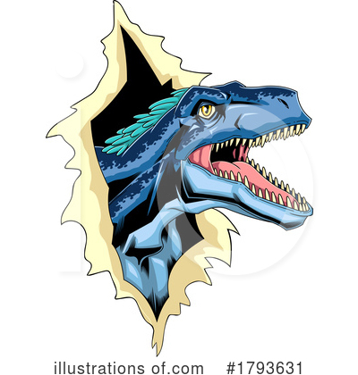 Royalty-Free (RF) Dinosaur Clipart Illustration by Hit Toon - Stock Sample #1793631
