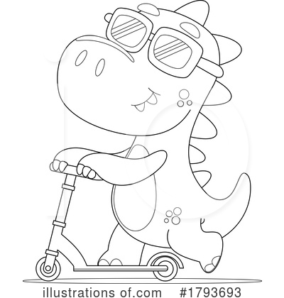 Scooter Clipart #1793693 by Hit Toon