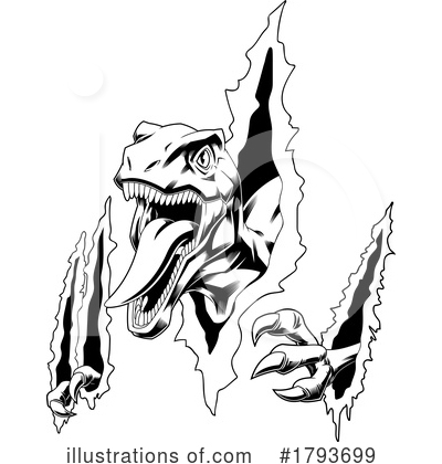 Royalty-Free (RF) Dinosaur Clipart Illustration by Hit Toon - Stock Sample #1793699