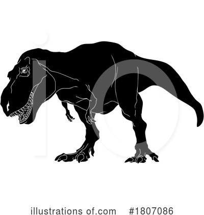 Royalty-Free (RF) Dinosaur Clipart Illustration by Hit Toon - Stock Sample #1807086