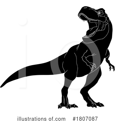 Tyrannosaurus Rex Clipart #1807087 by Hit Toon