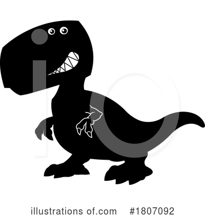 Royalty-Free (RF) Dinosaur Clipart Illustration by Hit Toon - Stock Sample #1807092