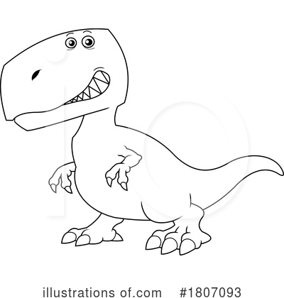Royalty-Free (RF) Dinosaur Clipart Illustration by Hit Toon - Stock Sample #1807093