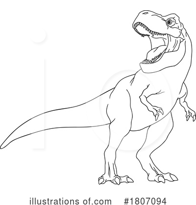 Royalty-Free (RF) Dinosaur Clipart Illustration by Hit Toon - Stock Sample #1807094