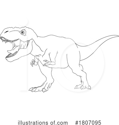 Royalty-Free (RF) Dinosaur Clipart Illustration by Hit Toon - Stock Sample #1807095