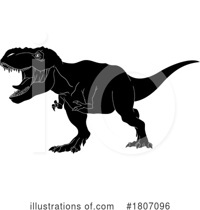 Royalty-Free (RF) Dinosaur Clipart Illustration by Hit Toon - Stock Sample #1807096