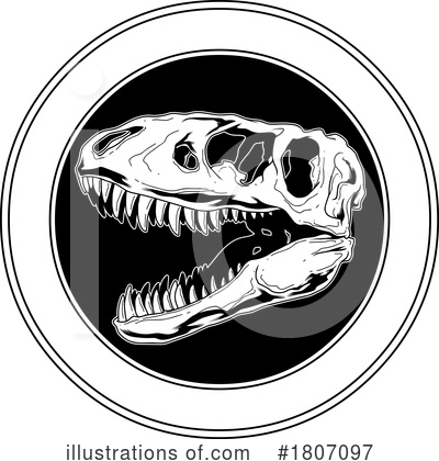 Tyrannosaurus Clipart #1807097 by Hit Toon