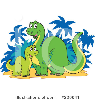 Royalty-Free (RF) Dinosaur Clipart Illustration by visekart - Stock Sample #220641