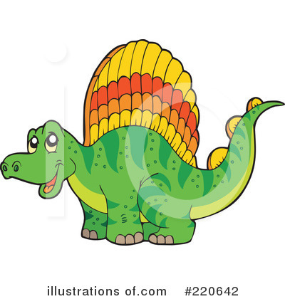 Royalty-Free (RF) Dinosaur Clipart Illustration by visekart - Stock Sample #220642