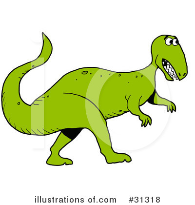 Royalty-Free (RF) Dinosaur Clipart Illustration by LaffToon - Stock Sample #31318