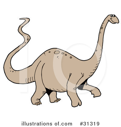 Royalty-Free (RF) Dinosaur Clipart Illustration by LaffToon - Stock Sample #31319